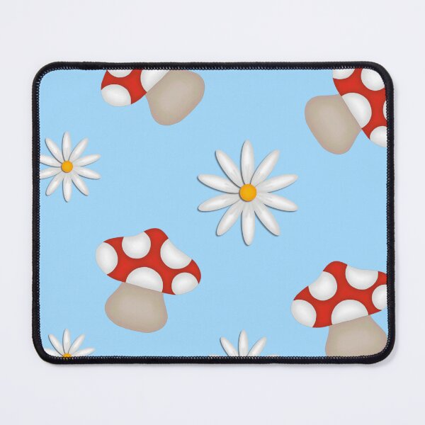 Item preview, Spring Mushrooms Blue designed and sold by ChaosAndLace.