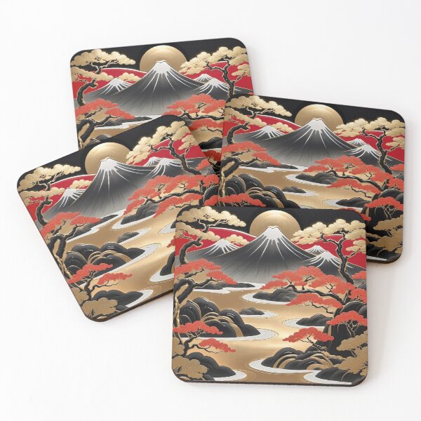 Item preview, Mystical Mornings of Japan - Golden Veins of the Sacred Land designed and sold by Serge Averbukh Art Studio.
