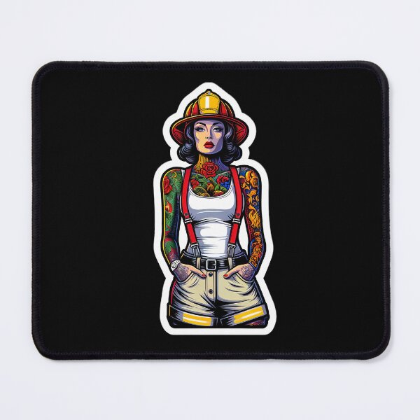 Item preview, Pinup Firewoman designed and sold by PinUpPizzazz.