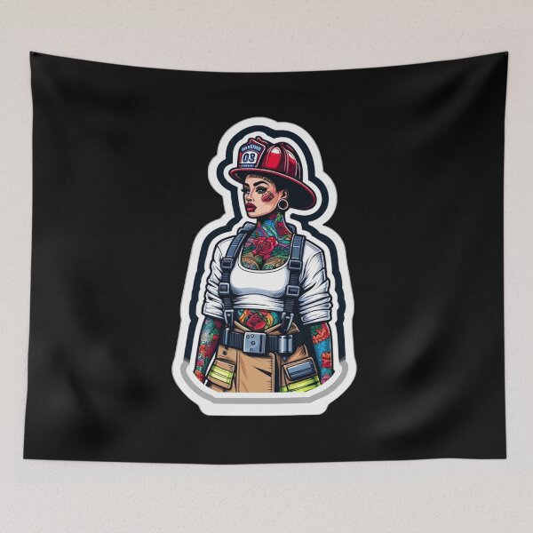 Item preview, Pinup Firefighter designed and sold by PinUpPizzazz.