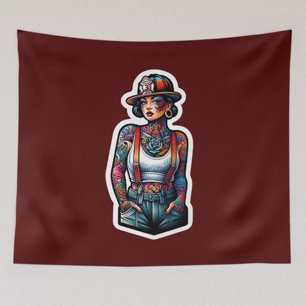 Item preview, Pinup Firewoman designed and sold by PinUpPizzazz.