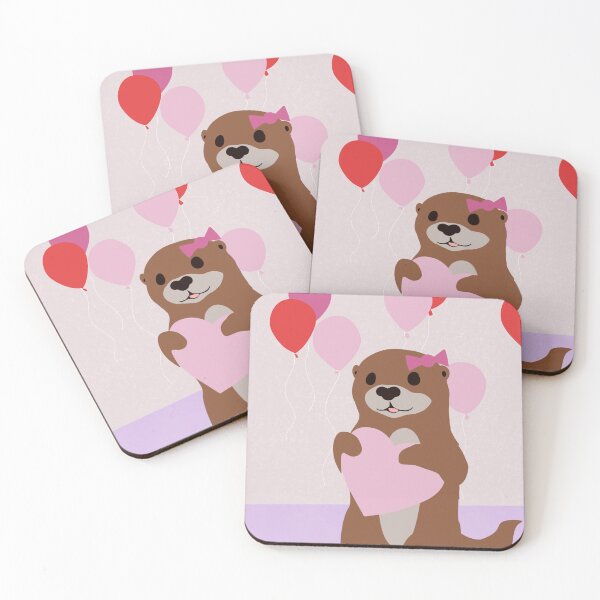 Item preview, Valentine Otter - Full Background designed and sold by TheAutumnOtter.