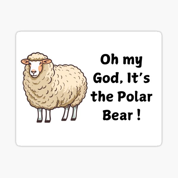 Vista previa del artículo con la obra «¡Es el oso polar!», diseñado y vendido por SapphoAndCo.