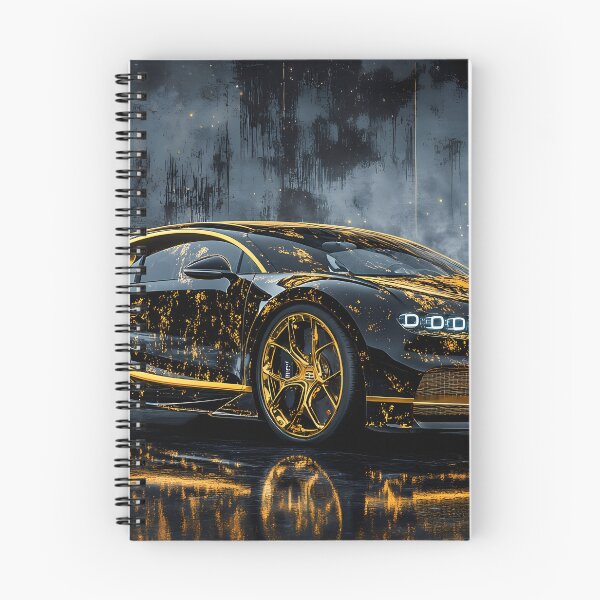 Item preview, Black & Gold Bugatti Chiron – Luxury Pop Art Masterpiece II designed and sold by AutoPopStudio.