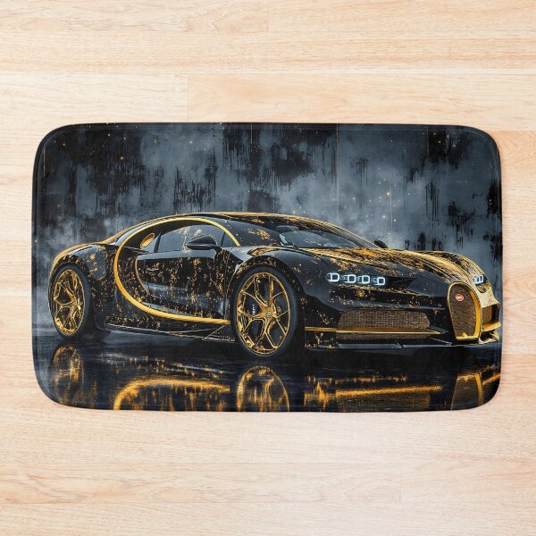 Item preview, Black & Gold Bugatti Chiron – Luxury Pop Art Masterpiece II designed and sold by AutoPopStudio.