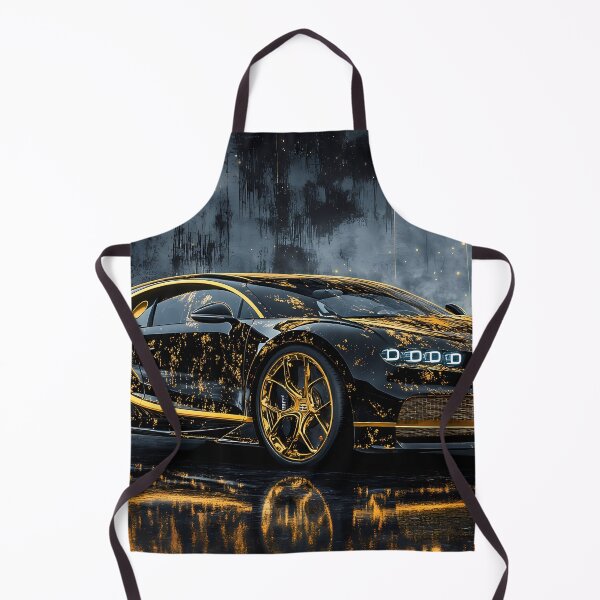 Item preview, Black & Gold Bugatti Chiron – Luxury Pop Art Masterpiece II designed and sold by AutoPopStudio.