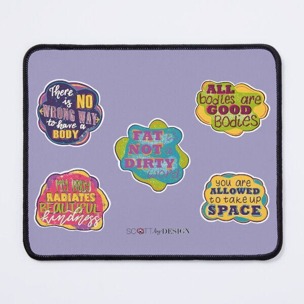 Item preview, Body Love Affirmations Sticker Pack designed and sold by Haley Scott.