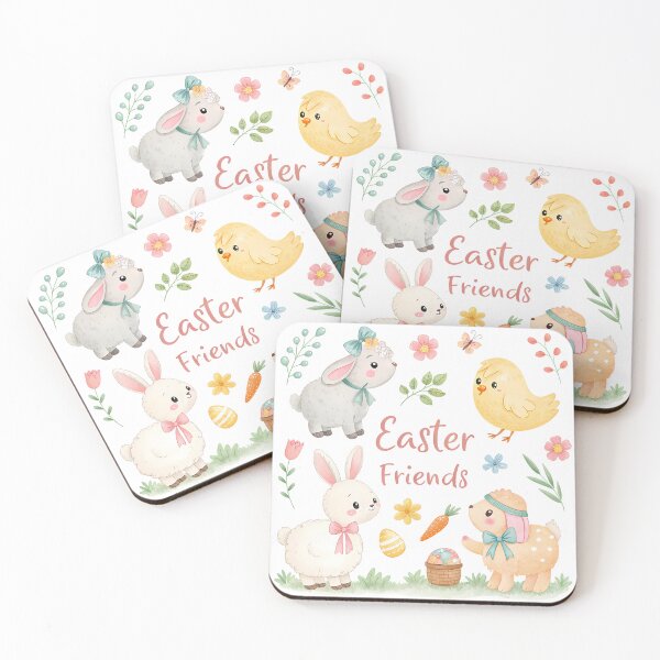 Item preview, A0740 Gentle Easter Whimsy Cute Spring Bunny & Pastel Eggs | Soft & Playful Easter Art designed and sold by angieart68.