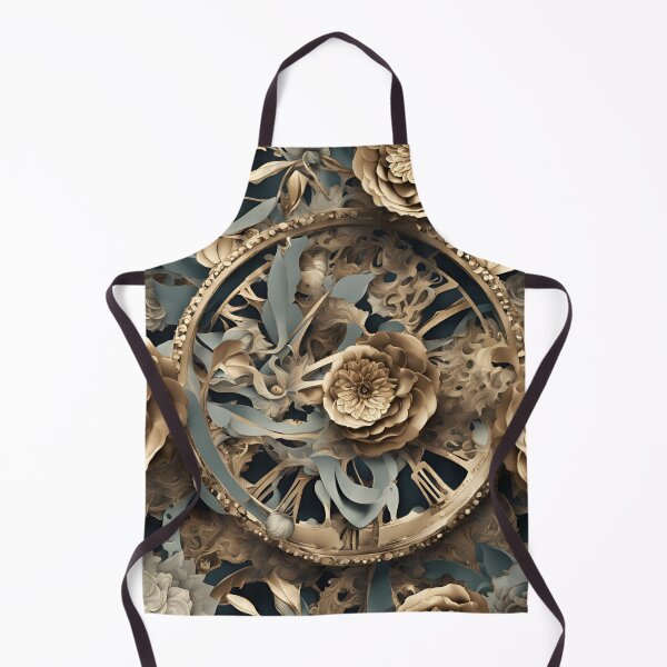 Item preview, Temporal Blooms - Abstract Time-Infused Floral Growth Patterns designed and sold by Traloch O'Laoi.