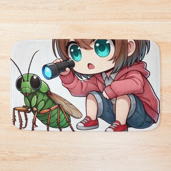 Item preview, Chibi Girl Examining Mysterious Buggy designed and sold by Sylvia DarqueBrite.
