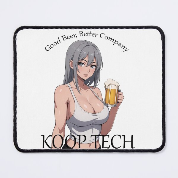 Item preview, Good Beer, Better Company Anime Girl - Koop Tech designed and sold by StickyMcSticker.