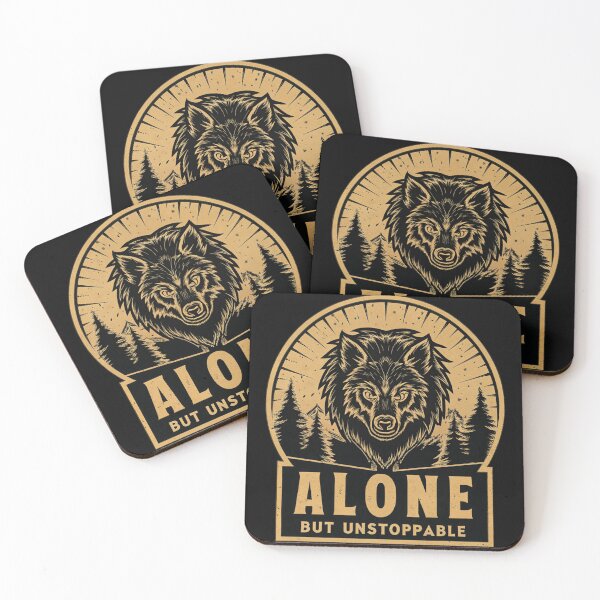 Item preview, Alone but unstoppable: lone wolf mentality designed and sold by FRADEX STORE.