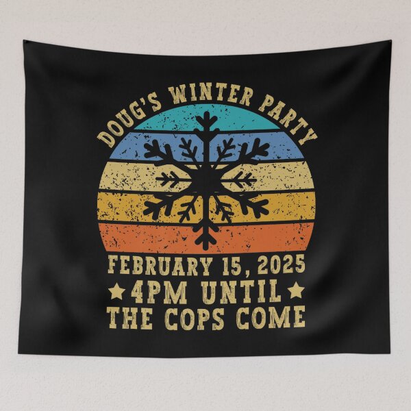 Item preview, Dougs Winter Party February Retro designed and sold by GrulkeNedrow.