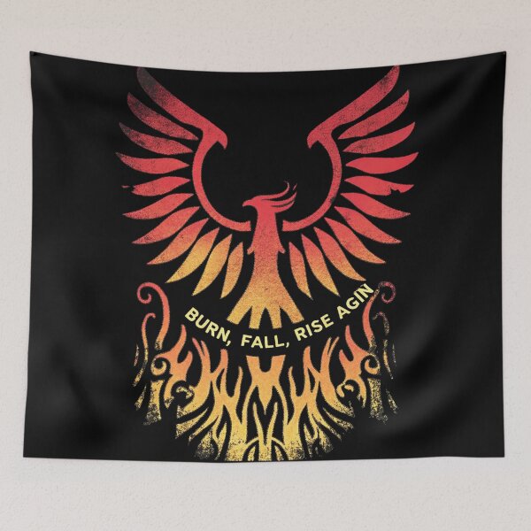 Item preview, Burn, Fall, Rise Again - Phoenix Rebirth designed and sold by FRADEX STORE.