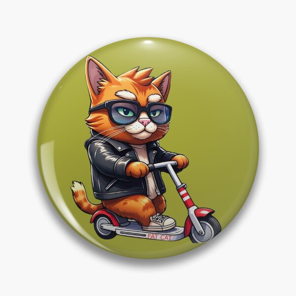 Item preview, Cool Cat on a Scooter designed and sold by Wiredart.