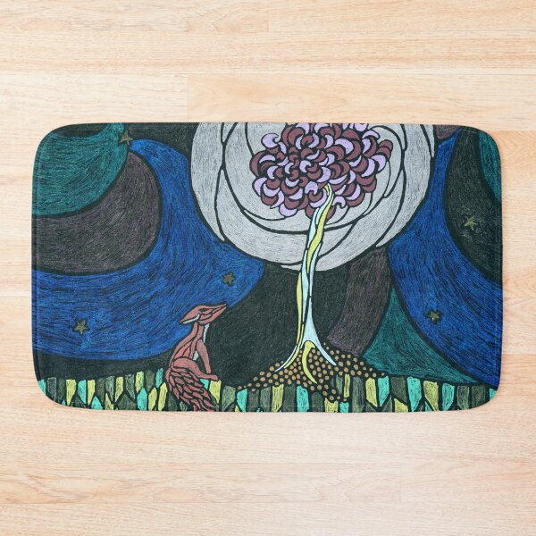 Item preview, Under a silver moon, a little red fox sits designed and sold by Betsy Phillips.