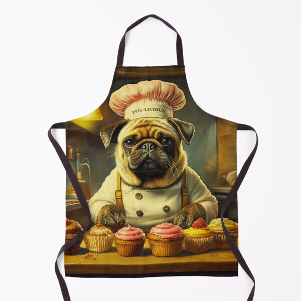 Item preview, Pug the Baker  designed and sold by Flower Magic .