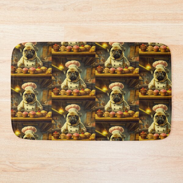 Item preview, Pug the Baker  designed and sold by Flower Magic .