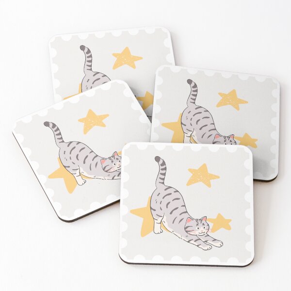 Item preview, Cute Cat Star Stamp Artwork designed and sold by CezBle.