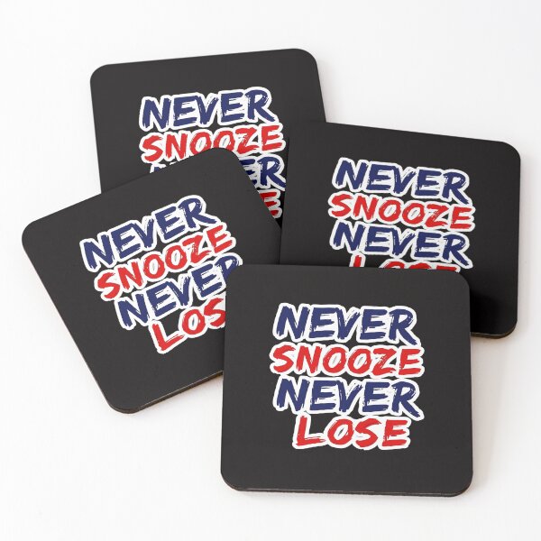 Item preview, Never Snooze Never Lose – Motivational Christian designed and sold by PolynesianGrace.