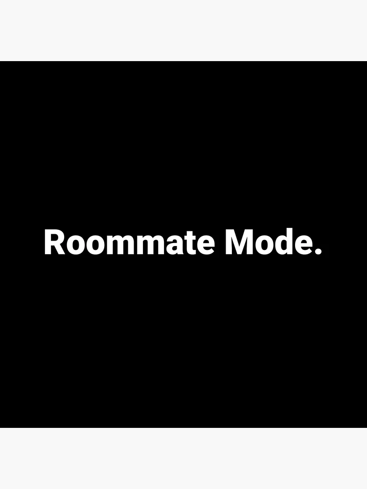 Thumbnail 4 of 4, Clock, Roommate Mode. designed and sold by Text-based T-Shirts and Gifts.