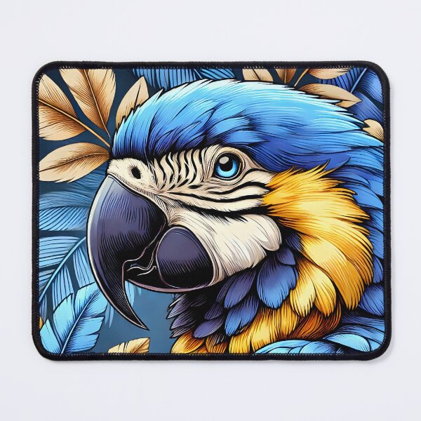 Item preview, Radiant Parrot macaw Illustration designed and sold by inkNext.