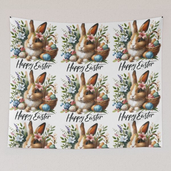 Item preview, Happy Easter Brushstroke Bunny designed and sold by PARNAZ2021.