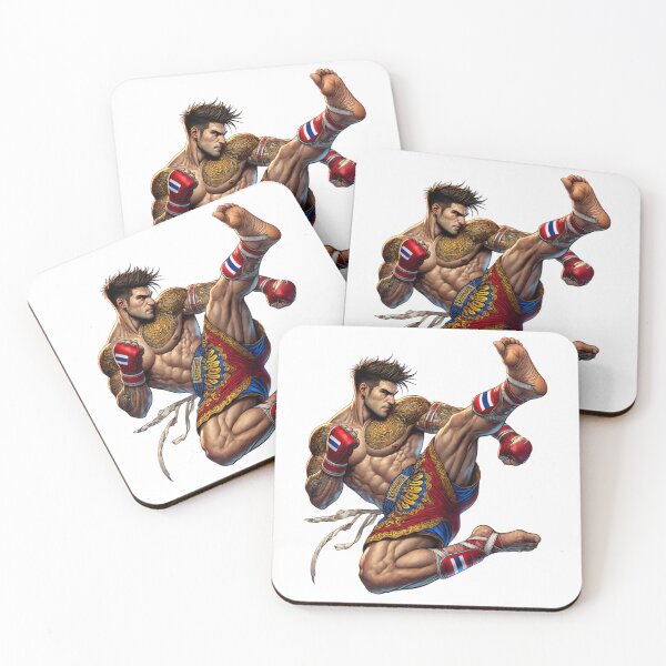 Item preview, Muay Thai Warrior - Epic Thai Boxing Fighter Art designed and sold by TopUpDesign.
