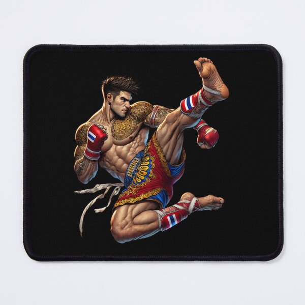Item preview, Muay Thai Warrior - Epic Thai Boxing Fighter Art designed and sold by TopUpDesign.