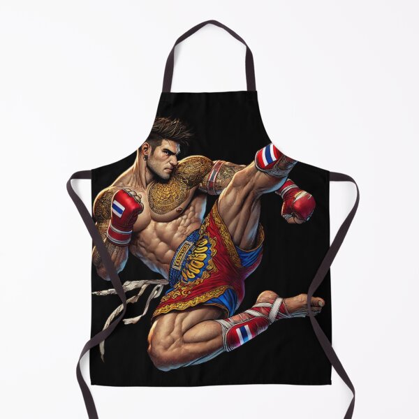 Item preview, Muay Thai Warrior - Epic Thai Boxing Fighter Art designed and sold by TopUpDesign.