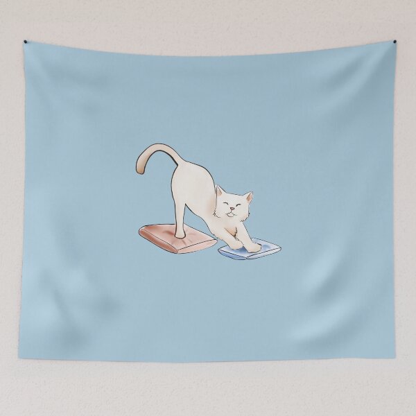 Item preview, Cute relaxing cat Ralph, drawn by hand designed and sold by IneffableIllust.