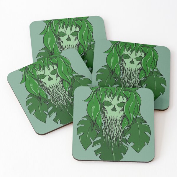 Item preview, Leafy skull designed and sold by pawelkinart.