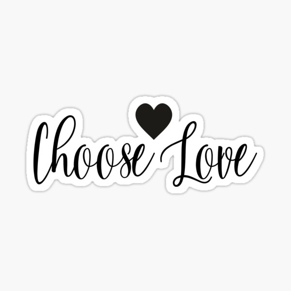 Item preview, Choose Love Typography & Heart designed and sold by Enzo Collective .