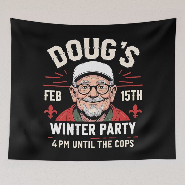 Item preview, Dougs Winter Party Viral designed and sold by GrulkeNedrow.