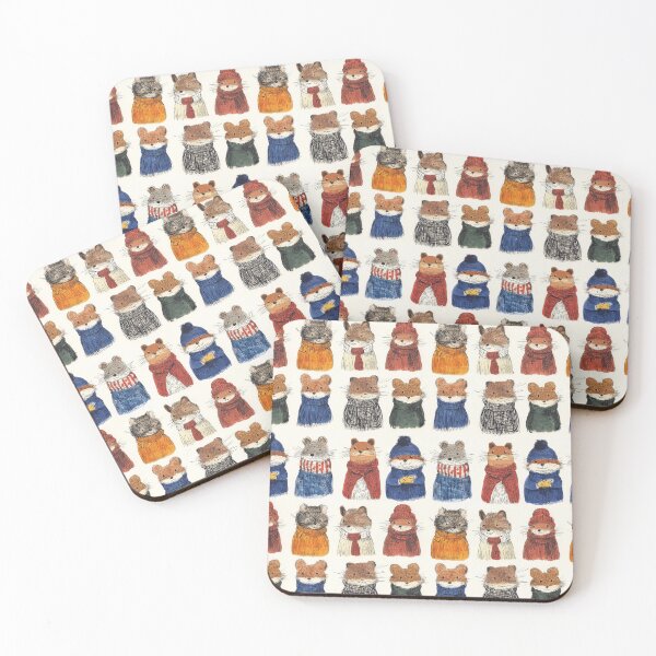 Item preview, Cozy winter animals in soft illustration style designed and sold by Piotrek0001.