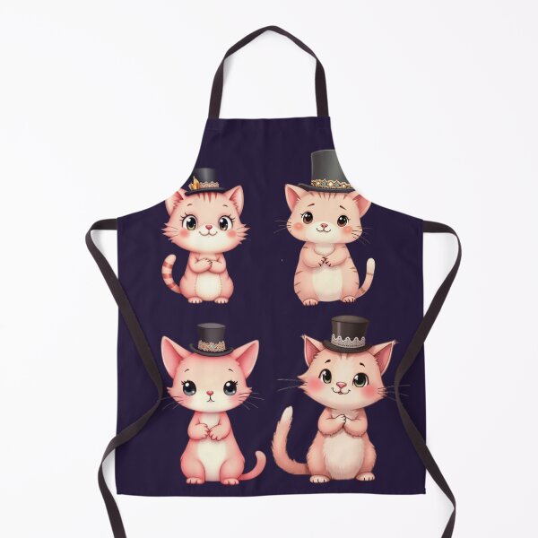 Item preview, Group of pink cats with hats designed and sold by Im Divify.