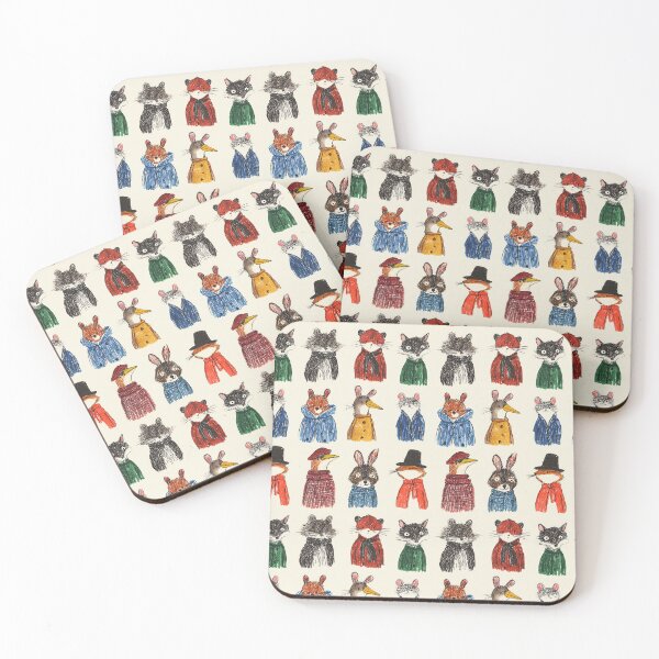 Item preview, Winter wonderland animals in soft, charming art designed and sold by Piotrek0001.