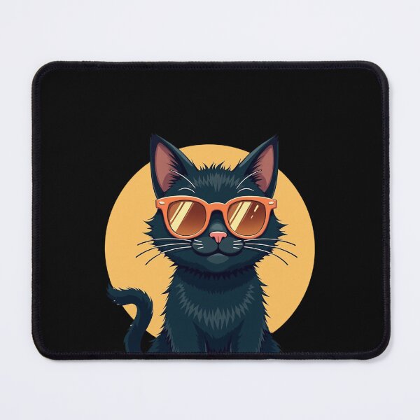 Item preview, Cute balck cat with sunglass designed and sold by Im Divify.