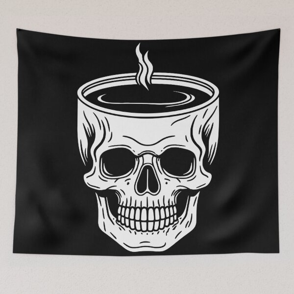 Item preview, skull coffee cup designed and sold by Brexmore3.