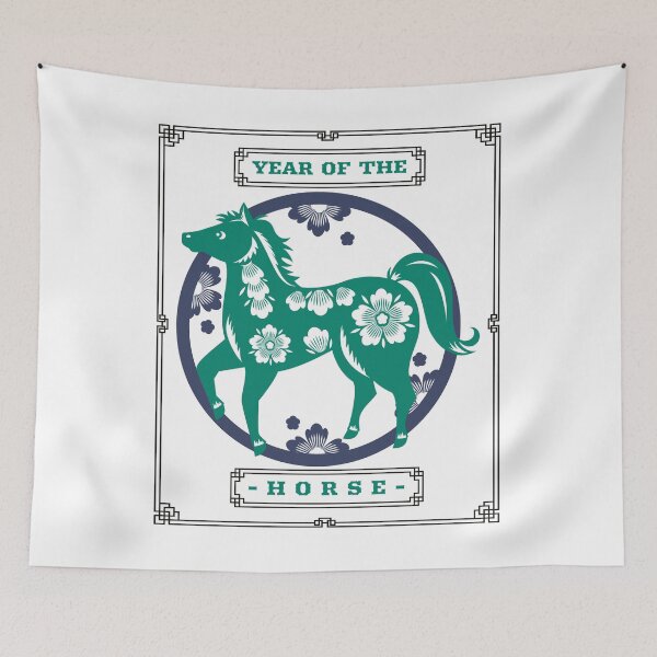 Item preview, Year Of The Horse Chinese Paper Cutting Art designed and sold by GraTEEtude.