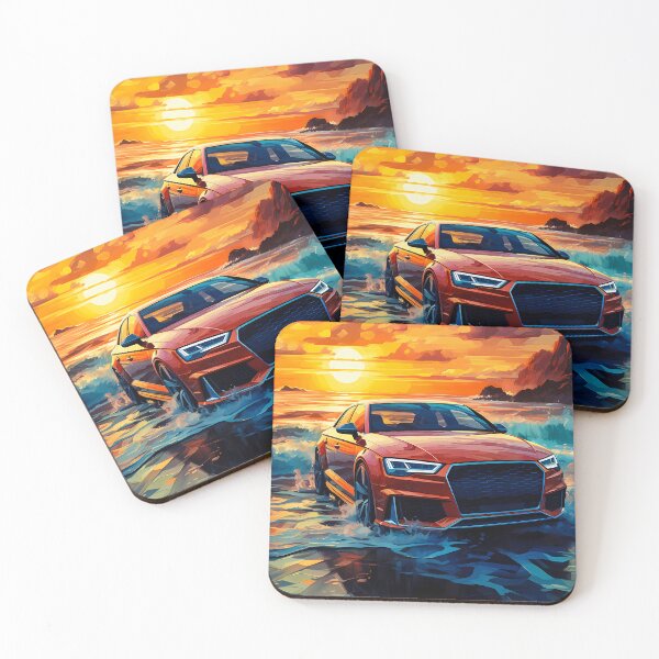 Item preview, Sunset Fury Performance Sedan Meets Ocean designed and sold by RevUpDesign.