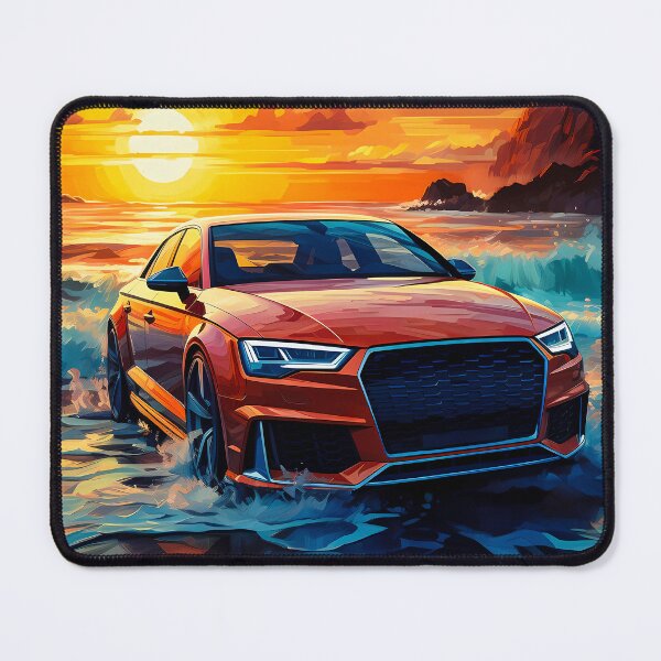 Item preview, Sunset Fury Performance Sedan Meets Ocean designed and sold by RevUpDesign.