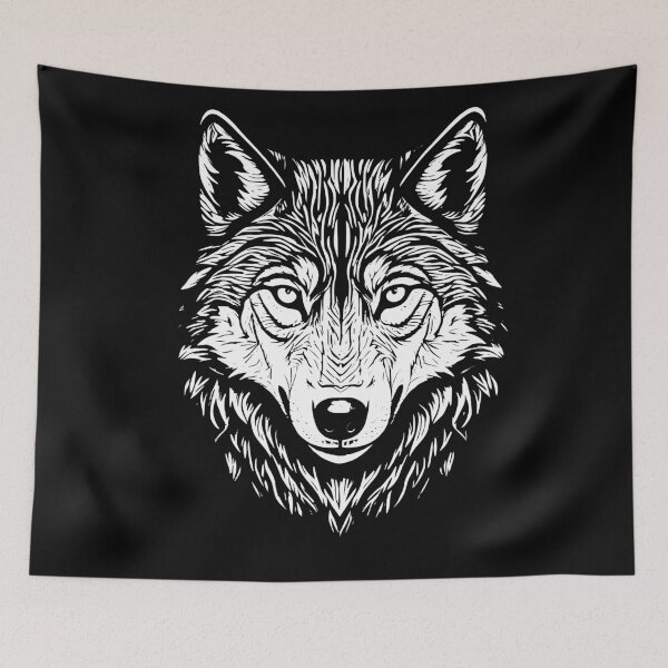 Item preview, wolf face designed and sold by Brexmore3.