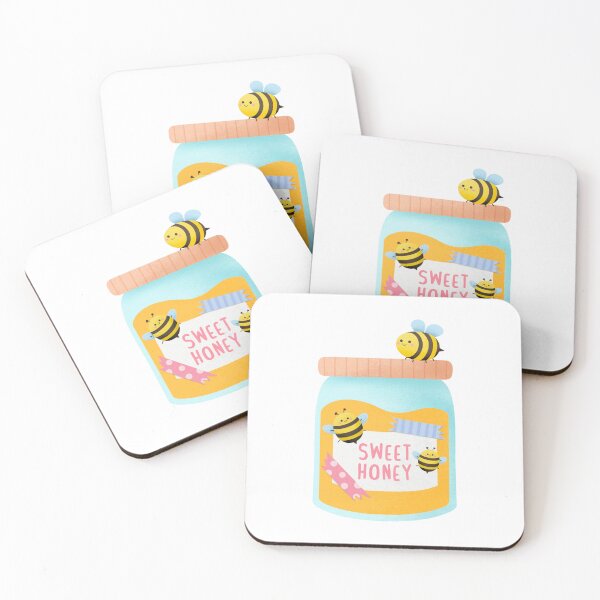 Item preview, Cute Hand drawn sweet honey jar designed and sold by nuchz.