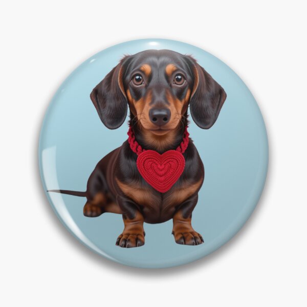 Item preview, Loving Dachshund with Heart Necklace designed and sold by Frankie Design Store.