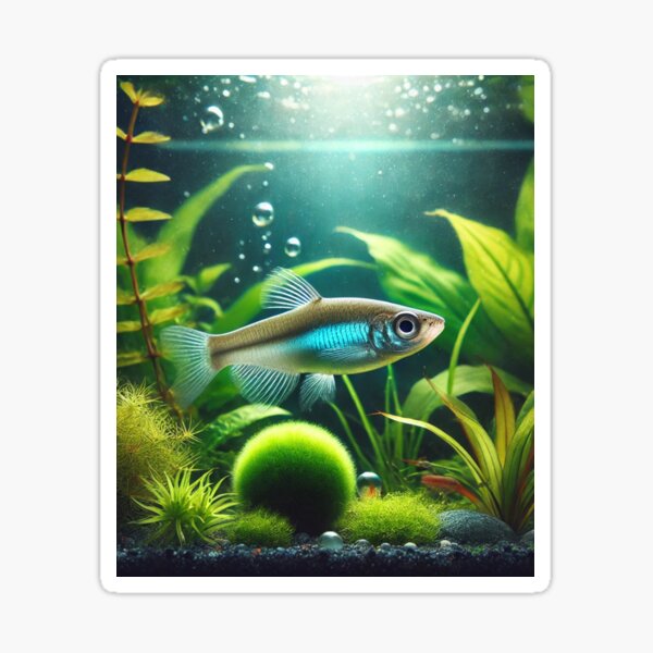 Artikel-Vorschau von Norman Lampeye Killifisch im bepflanzten Aquarium, designt und verkauft von NocturnalNook.
