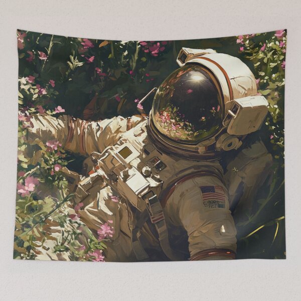 Item preview, Garden Delights With Astronaut designed and sold by GrinGalore.