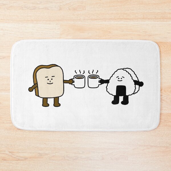 Item preview, bread guy and rice ball guy designed and sold by superbaechoo.