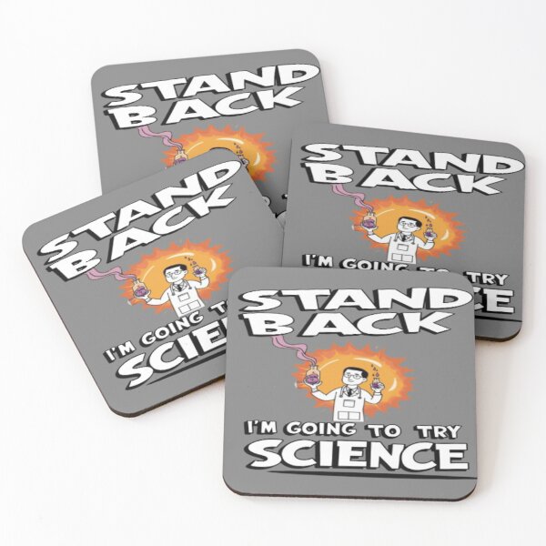 Item preview, Scientist with text 'Stand Back, I'm Going to Try Science' designed and sold by Tomasz  Siennicki.
