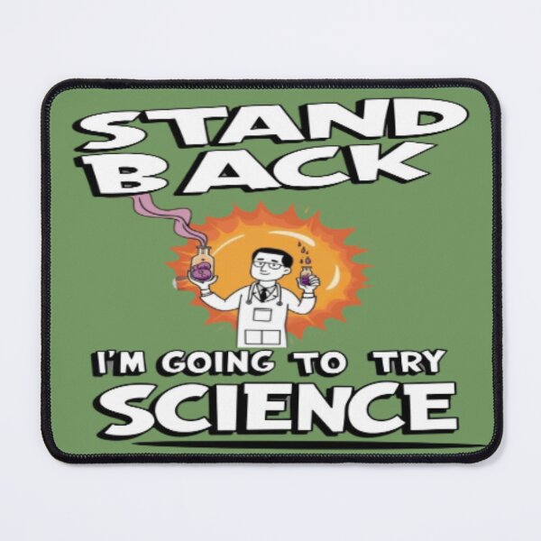 Item preview, Scientist with text 'Stand Back, I'm Going to Try Science' designed and sold by Tomasz Siennicki.